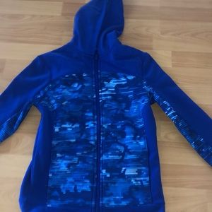 Blue zip up hoodie